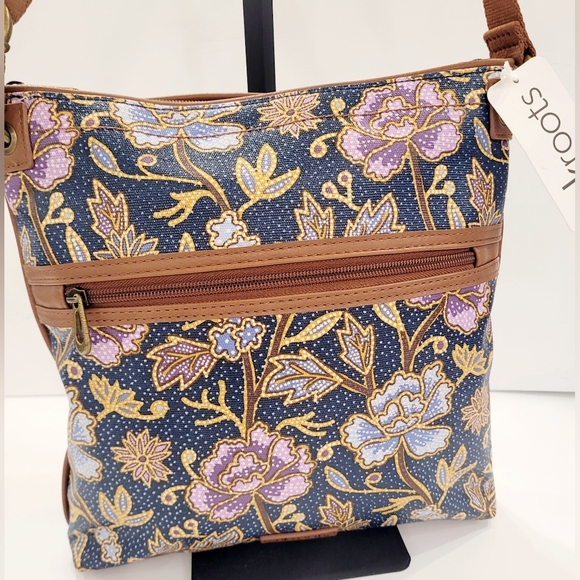 Sakroots Handbags - Sakroots Blue and Purple Floral Crossbody Bag